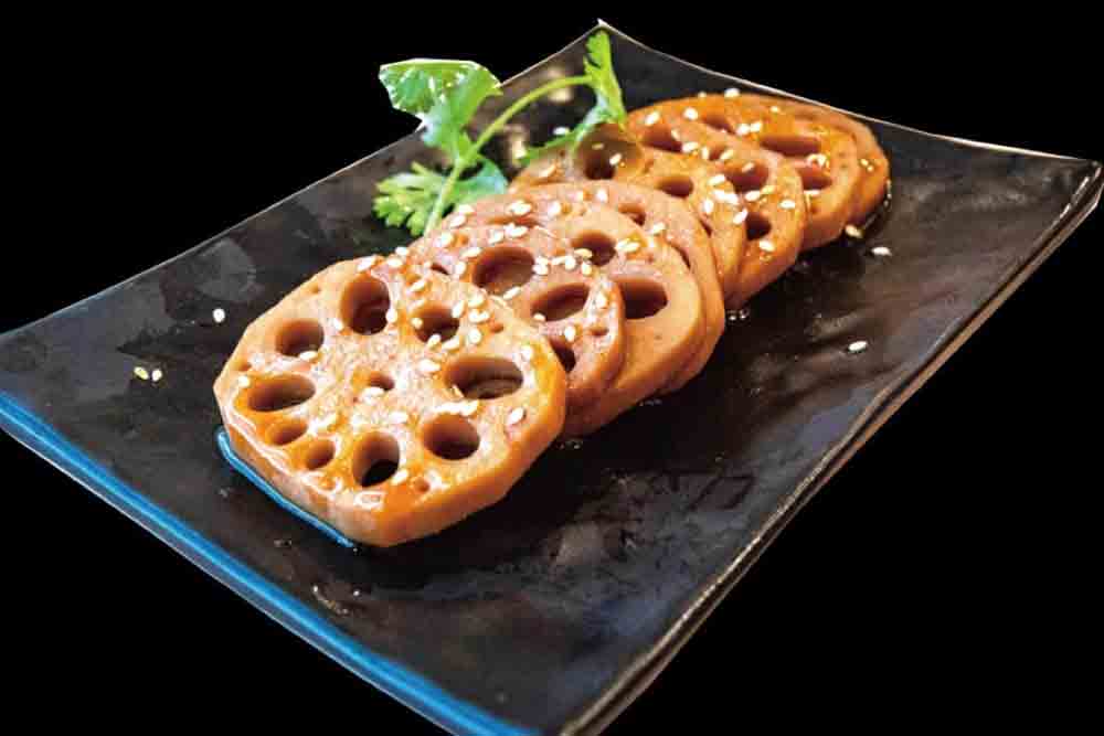 e10. spicy braised lotus root